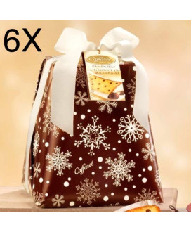 Online sales pandoro handmade Caffarel packaged in an elegant gift box. Shop online and traditional Milanese panettone craft C