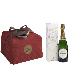 Vendita online confezioni Natale 2014 con panettone artigianale Fiasconaro e Champagne Laurent Perrier Brut. Shop on line idee r