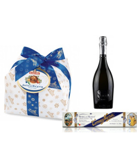 Vendita online confezioni Natale 2015 con panettone artigianale Albertengo, Torrone Sorelle Nurzia e prosecco Armar. Shop on lin