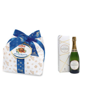 Vendita online confezioni Natale 2015 con panettone artigianale Albertengo e Champagne Laurent Perrier Brut. Shop on line idee r