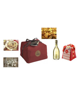 Online sales packaging boxes with Christmas 2014 Fiasconaro artisan panettone, nougat Scaldaferro, chocolates and Majani Foss Ma