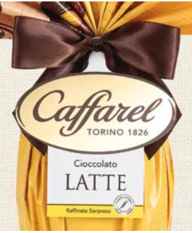 Vendita online Uova Caffarel al latte con sorprese firmate. Shop on line uovo Caffarel per adulti al latte, con sorpresa firmata