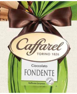 Vendita online Uova Caffarel fondente con sorprese firmate. Shop on line uovo Caffarel per adulti fondente, con sorpresa firmata