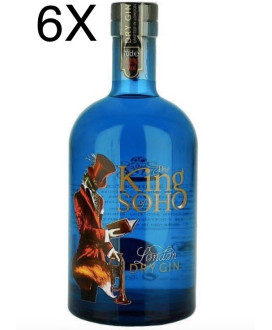 (3 BOTTLES) Gin King Of Soho - London Dry Gin - 70cl