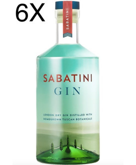 (6 BOTTIGLIE) Sabatini - London Dry Gin - Tuscan Botanicals - 70cl