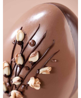 Buy on line italian Easter eggs with surprise Dark Chocolate with decorations handmade. Shop on line easter egg Majani Fiat crem