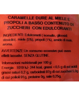 Vendita online caramelle Horvath Lindt al gusto di miele e propoli senza zucchero a € 17,00 al kg - Shop on line caramelle per g