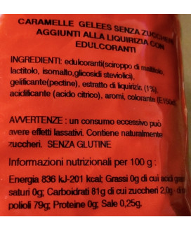 Vendita online caramelle Horvath di Lindt Moramor senza zucchero gommose alla liquirizia a € 17,00 al kg. Shop on line caramelle