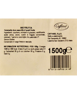 Vendita online caramelle Caffarel Rio Frutta dure assortite: fragola limone, mirtillo. Prezzo €12,00 al kg Shop on line caramell