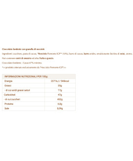 Novità 2016! Vendita online tavolette di cioccolato Lindt & Sprüngli Exellence fondente amaro con nocciole croccanti.