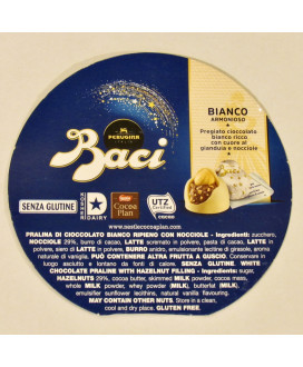 vendita online cioccolatini sfusi shop on-line baci bianchi perugina con frase d' amore miglior prezzo in internet cioccolato di