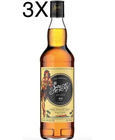 Online shop Rum Sailor Jerry. Sale spicy rum of Caribbean, old school Sailor Jerry tattoo. Best price.