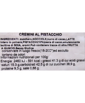 Online sales Italian chocolates Pistachio Baratti & Milano. Shop online Cremini Pistachio. Best price online chocolate cremino S