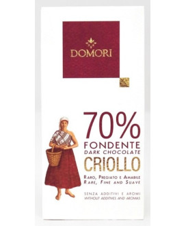 Vendita online tavolette di cioccolato Domori, Porcelana, cioccolato fondente, 70% cacao criollo. Shop on-line e prezzi