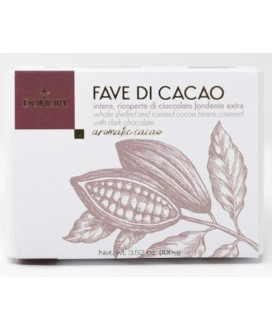 Vendita online Fave di Cacao Domori ricoperte di Cioccolato Fondente. Shop on line al miglior prezzo Fave di Cacao Domori