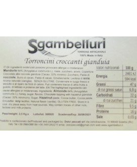 Online sales Nugat Sgambelluri. Shop online nougat covered Salvatore Sgambelluri. Crunchy almonds