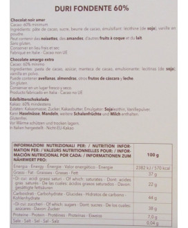 Vendita online cioccolatini Caffarel di Torino - Duri semplici di Cioccolato fondente. Shop on line cioccolato piemontese