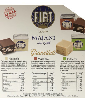 Online sales Chocolates Creamy Italian Fiat "I Granellati" Majani Bologna Pistachio! Shop online chocolate