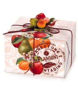 Online sales Flamigni panettone contadino hand-wrapped. Shop online homemade panettone, naturally leavened baked cake with 