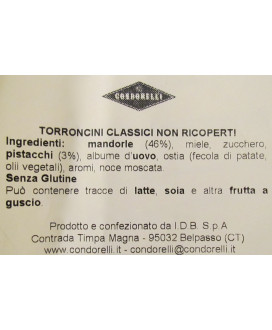 Vendita online Torroncini Siciliani Condorelli di Belpasso Catania. Shop on line morbidi torroncini ricoperti di cioccolato al l