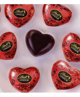 Lindt - Scatola Lindor Fondente 70% Cuore - 96g