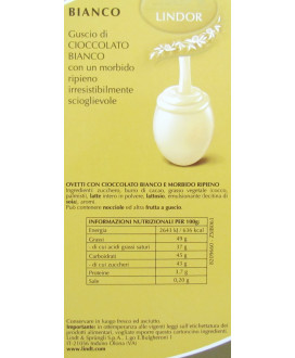 Vendita online Ovetti di Pasqua Lindor oro al cioccolato bianco, Lindt & Sprüngli a €30.00 al Kg. Shop on-line ovine Lindor. Mig