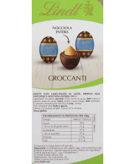 Vendita online Ovetti di Pasqua Lindt al latte con nocciola intera. Shop on-line e prezzi ovette Pasqua Lindor