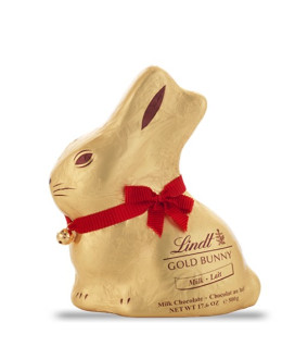 Online selling and buy easter eggs Lindt Gold Bunny rabbit Easter milk chocolate, dark, white, and hazelnuts.Lindt and Sprungli 