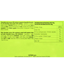 Online sales Caffarel Eggs of white, milk and dark chocolate with salted almonds, hazelnuts and pistachios. Shop online Caffarel