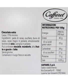 Vendita online Uova Caffarel Fondente extra 75% di cacao. Shop on line uovo di Pasqua 2017 Caffarel cioccolata fondente amara. M