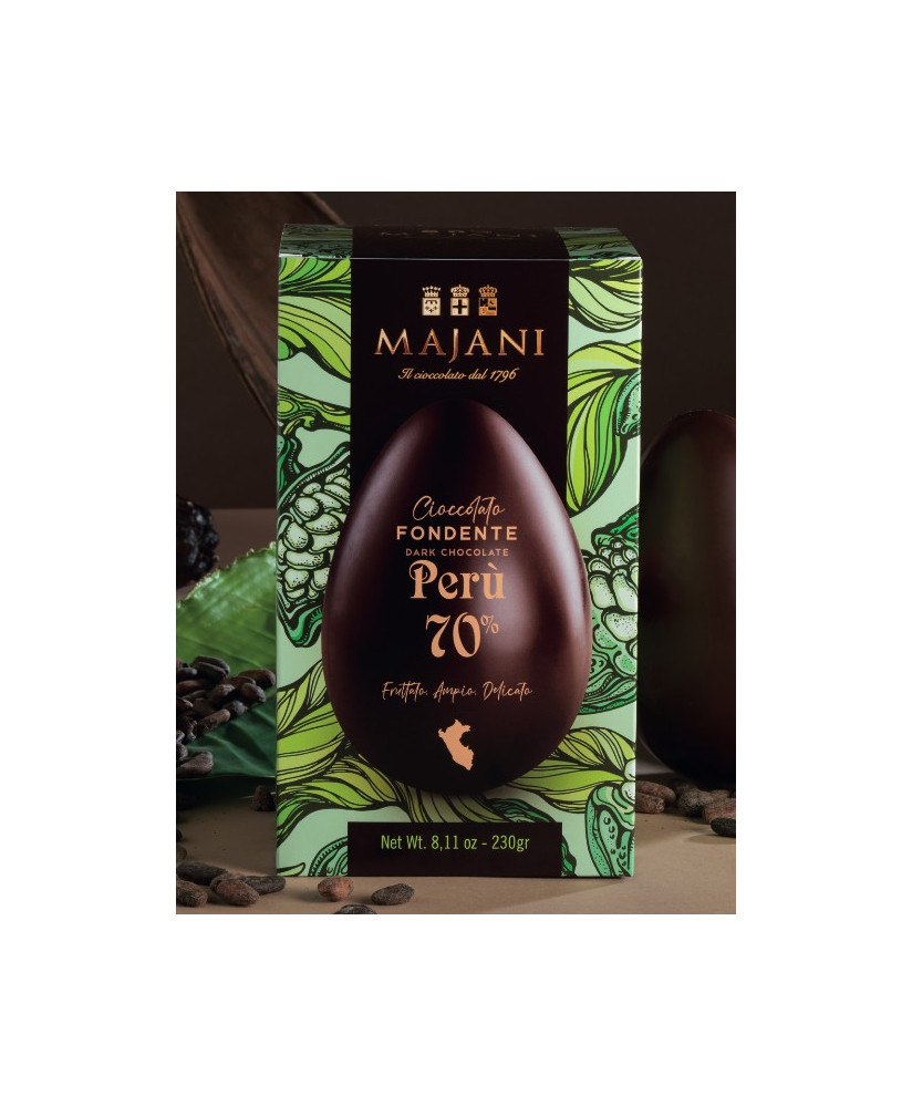 Online sales Easter eggs Italian Majani 2017 Dark packed with tulle. Shop online Egg Majani Bologna made in italy with cocoa. Be