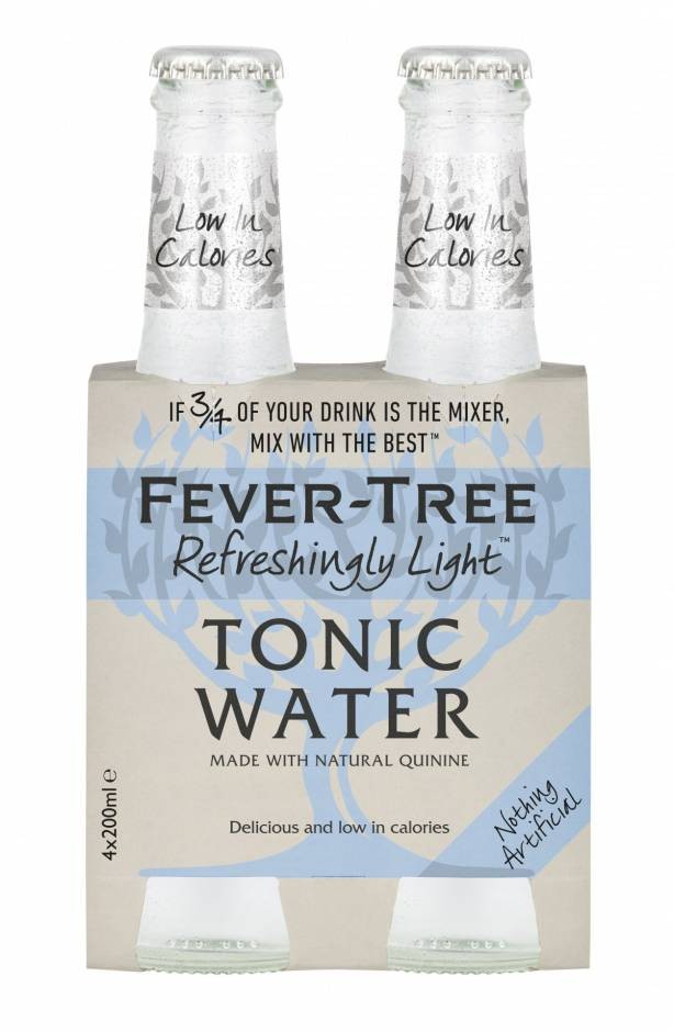 Fever Tree Refreshingly Light Tonic Water da 4 bottiglie x 20cl