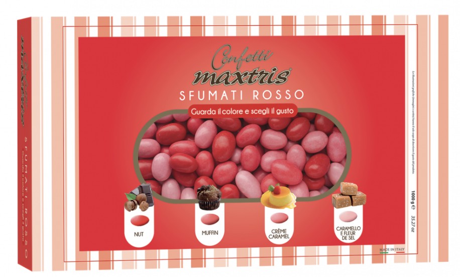 Confetti Maxtris gradient red sugared almond shop