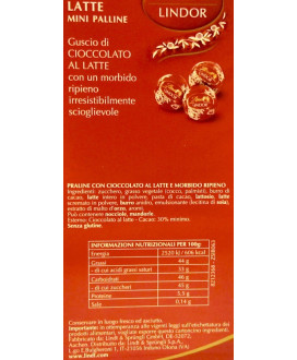 Vendita online cioccolatini mini Lindor Rossi Lilliput piccoli al latte di Lindt e Sprüngli a €30.00 al Kg. Shop on-line cioccol