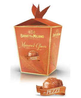 Buy online Italian Marrons Glaces in pieces Baratti & Milano. Best price glazed chestnuts Baratti. Shop sales