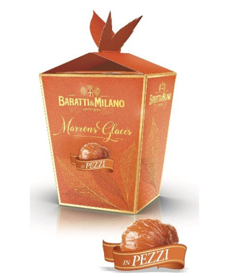 Buy online Italian Marrons Glaces in pieces Baratti & Milano. Best price glazed chestnuts Baratti. Shop sales