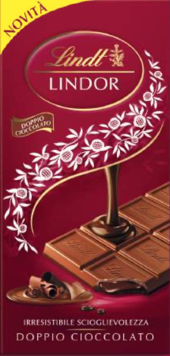 Lindt Lindor Double Chocolate Bar, 100 g - Piccantino Online Shop