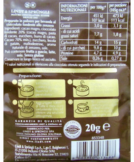 Lindt - Chocolaterie - Cioccolata Calda Bianca - 20g