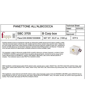 Filippi - Panettone all'Albicocca - 1000g