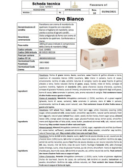 Fiasconaro Panettone Oro Bianco almonds - 1000g