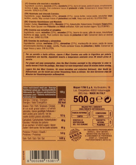 Majani - Golosone - Maxi Cremino da Taglio - Nocciole e Mandorle - 500g