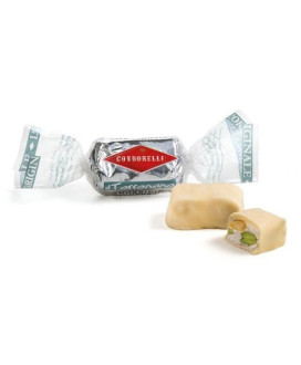 Vendita online Torroncini Siciliani Condorelli Vaniglia. Shop on line morbidi torroncini ricoperti  di cioccolato bianco alla va