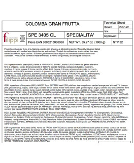 FILIPPI - COLOMBA GRANFRUTTA - 1000g