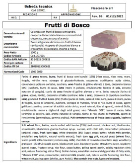 FIASCONARO - WILD BERRIES EASTER CAKE - 1000g