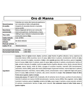 FIASCONARO - COLOMBA ORO DI MANNA - 1000g