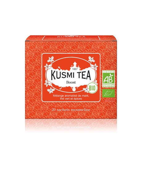 Vendita online Boost Kusmi Tea in filtri. Tè Francese di qualità depurante in sacchetti. Shop on-line Kusmi Tea prezzo