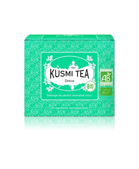 Vendita online Detox Kusmi Tea in filtri. Tè Francese di qualità depurante in sacchetti. Shop on-line Kusmi Tea prezzo