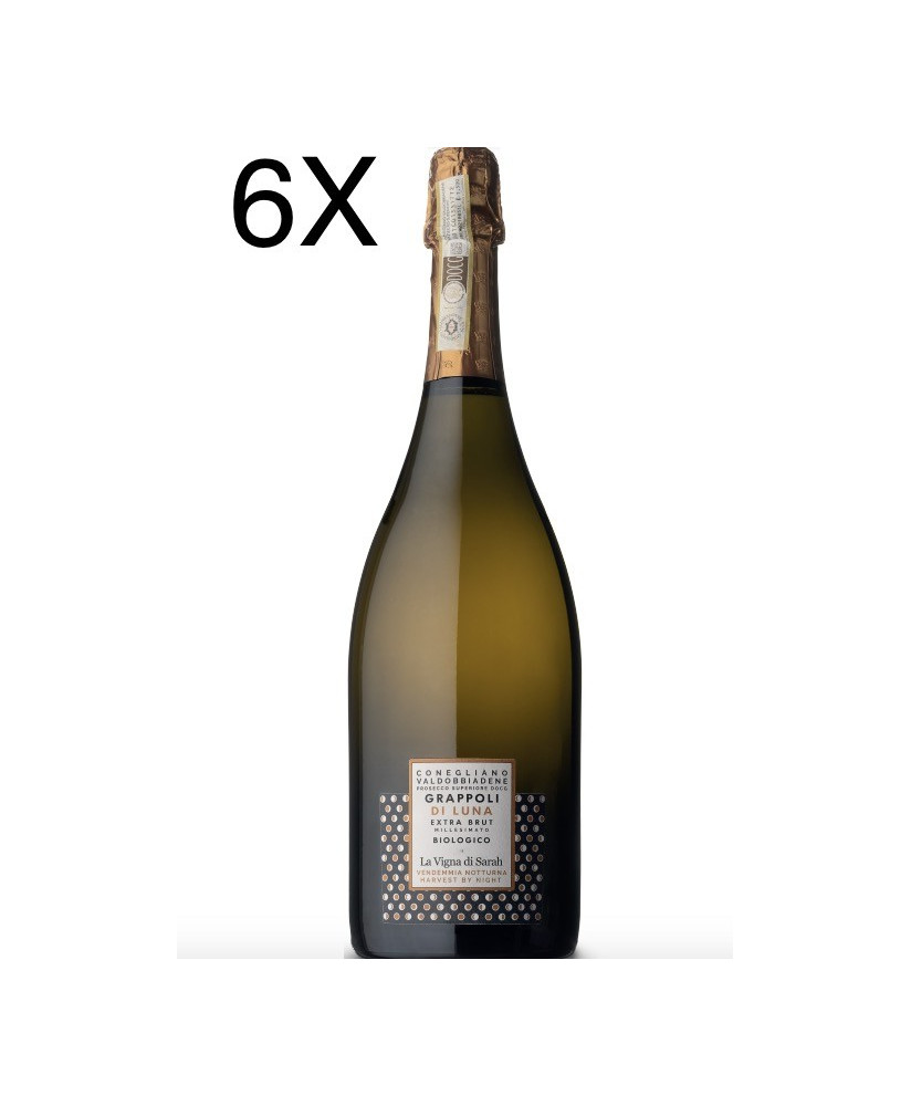 (3 BOTTLES) La Vigna di Sarah - Grappoli di Luna 2021 - Extra Brut Millesimato Biologico - DOCG - 75cl