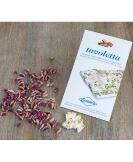 Vendita online Torrone Scaldaferro di sole mandorle, pistacchi e miele, Mandorlato Veneto. Shop on line tavoletta di torrone 