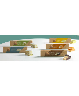 Buy online sales italian Nougat Fiasconaro Soft with almonds and pistachios. Soft Nougat homemade Fiasconaro